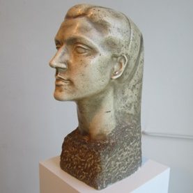 Јован Кратохвил,Портрет Јованке Стојановић,1948,камен,45х17х31цм