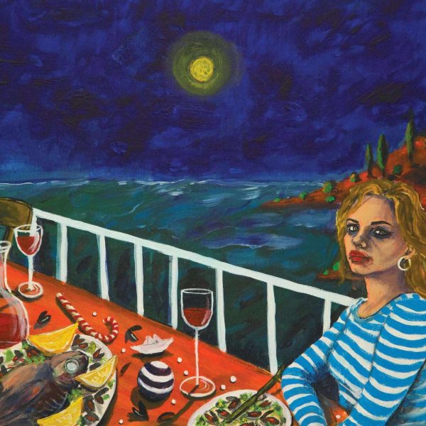 Аутопортрет, акрил на платну, 50x70 цм, 2019.