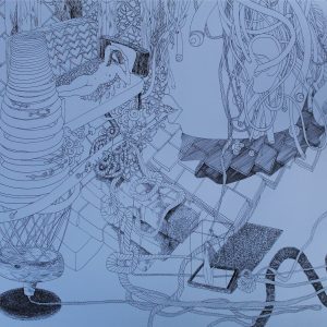 Девет метара, 70x100 цм, 2025.