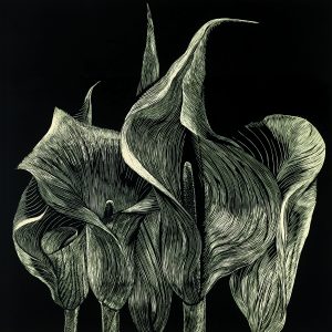 Kalie 2017_linoryt 100x100cm_Marta Bozyk