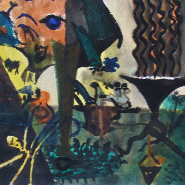 Без назива (Nº 26), гваш и темпера на папиру, 25х33,5 цм, око 1878–1987.