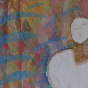 Без назива (Nº 35), креда на папиру, 23,5х32,5 цм, око 1978–1987.