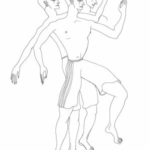 Филип Савковић, Плес (60x42cm), фломастер, 2025.